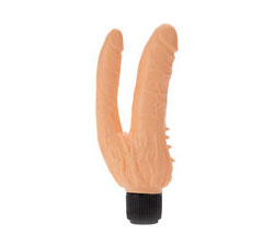 Waterproof Over And Under Multispeed Vibrator Waterproof 4.75 Inch Ivory